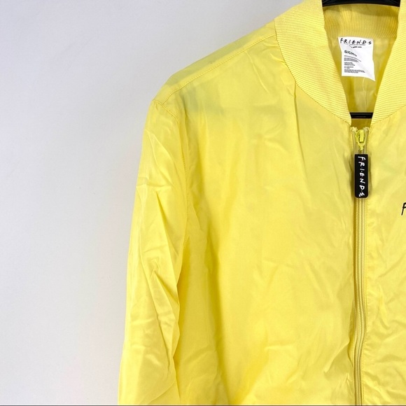 F.R.I.E.N.D.S Full Zip Bomber Jacket YELLOW - S - Picture 3 of 7